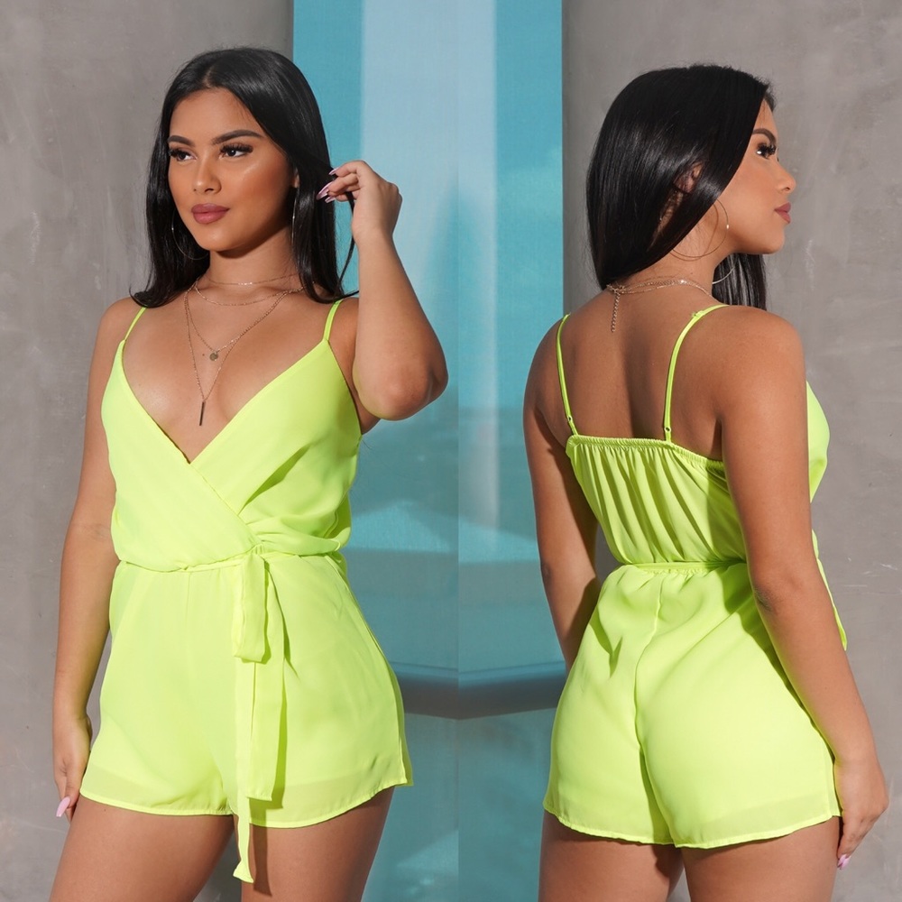 Neon Yellow Romper